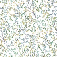 Laura Ashley Brayton Leaves Wallpaper Fresh Green 143329