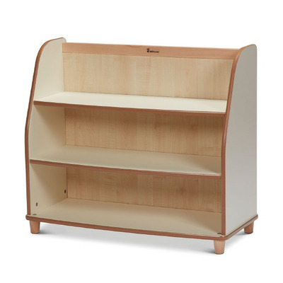 Tiered Shelf Unit with Mirror Back