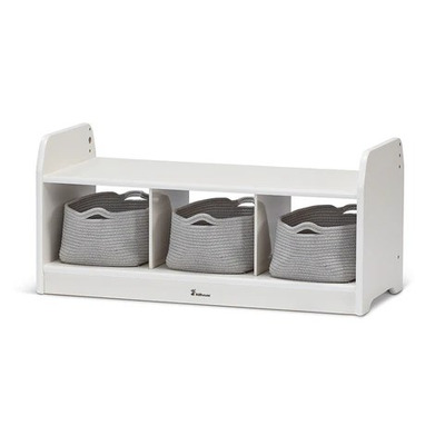 Bambino Low Storage Bench with 3 Rope Baskets
