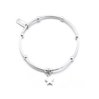 Image of Mini Noodle Ball with Star Charm - Silver