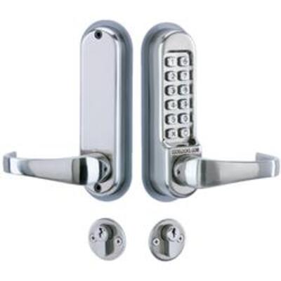 Codelocks CL520  Mortice Lock with Cylinder and Anti Panic safety Function  - Mortice lock, cylinder and digi lock kit