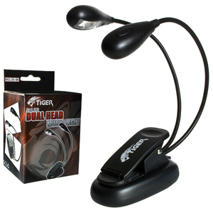 Tiger Music Stand Light With Dual Head 4x Quality Led Lights