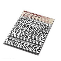 Image of Bi-Office Characters Letters Silver