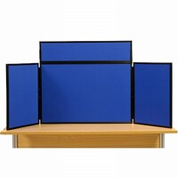 Image of Midi Desk Top Display Stand Black Frame/Royal Fabric
