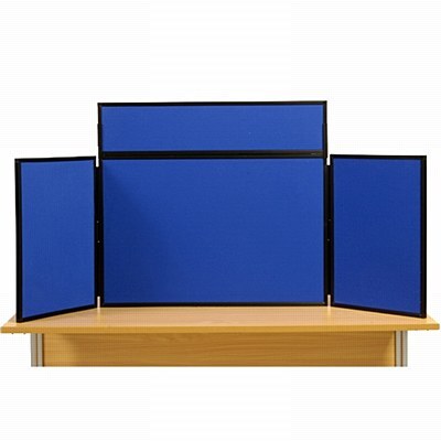 Midi Desk Top Display Stand Black Frame/Royal Fabric