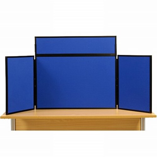 Midi Desk Top Display Stand Black Frame/Royal Fabric