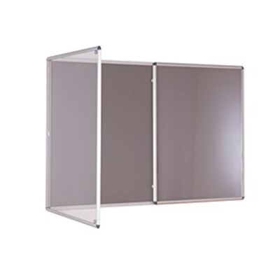 Internal Felt Tamperproof Noticeboard 1800x1200mm Grey