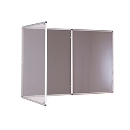 Internal Felt Tamperproof Noticeboard 1800x1200mm Grey