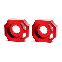 Image of Pit Bike Red Chain Adjusters 15mm
