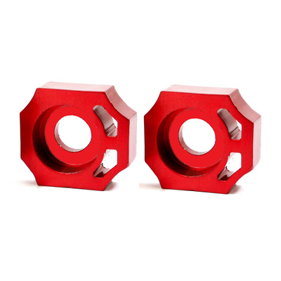 Pit Bike Red Chain Adjusters 15mm