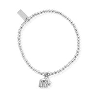 Image of Cute Charm Elephant Bracelet - Silver