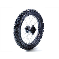 Image of Pit Bike 17" Black Front Wheel + Std Tyre