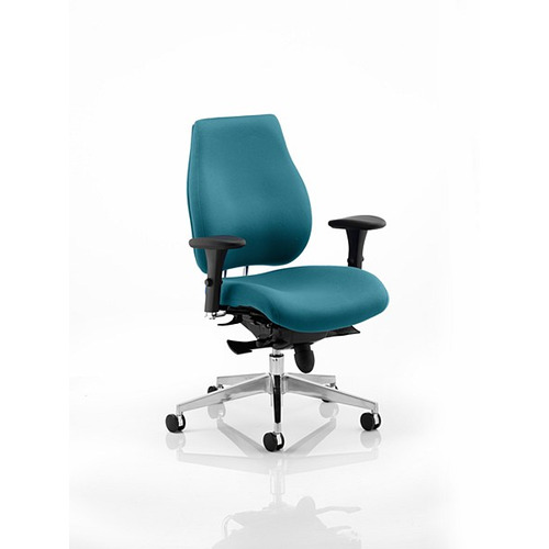 Chiro Plus 'Ergo' Posture Chair with Arms Maringa Teal