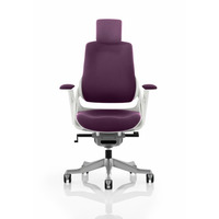Image of Zure Executive Chair with Headrest Tansy Purple Fabric