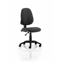 Image of Eclipse 1 Lever Task Operator Chair Charcoal fabric