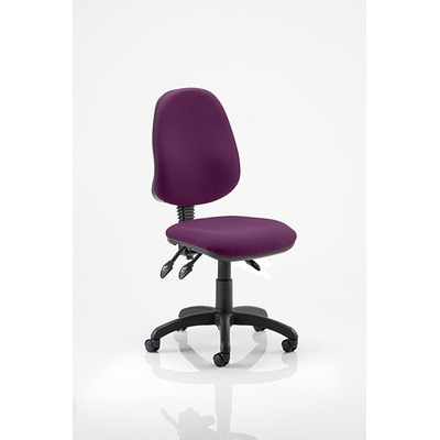 Eclipse 3 Lever Task Operator Chair Tansy Purple fabric