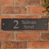 Image of Rustic Slate House Sign - 40.5 x 10cm