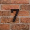 Image of 15cm Tall Laser Cut Acrylic House Number 7