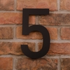 Image of 25.5cm Tall Laser Cut Acrylic House Number 5