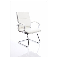 Image of Classic Executive Leather Visitor Chair White