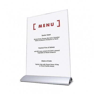 Premium Table-Top Menu Holder A4 Vertical