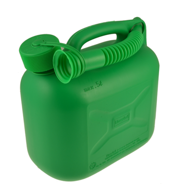 Green Plastic Fuel Can 5 Litre
