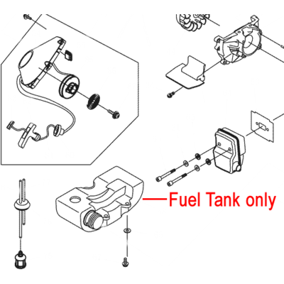 Mitox Hedgetrimmer Fuel Tank Mi1e32fl61