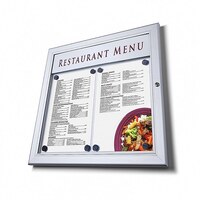 Image of Outdoor Lockable Menu Case 2 x A4