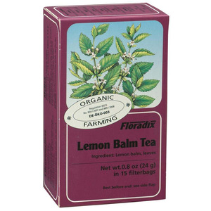 floradix organic lemon balm herbal tea 15 bags