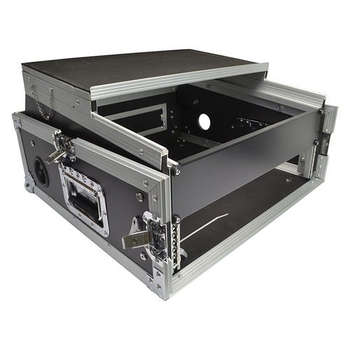 2U Mixer Case with Laptop Shelf