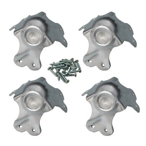 Stacking Metal Flight Case Ball Corner 3 Arm With Screws Pack Of 4