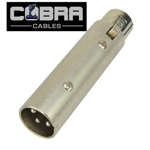 DMX XLR Adaptor - Converts 3 Pin Male to 5 Pin Female