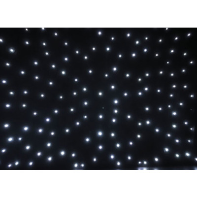 Star Curtain White LED's 2 x 3m