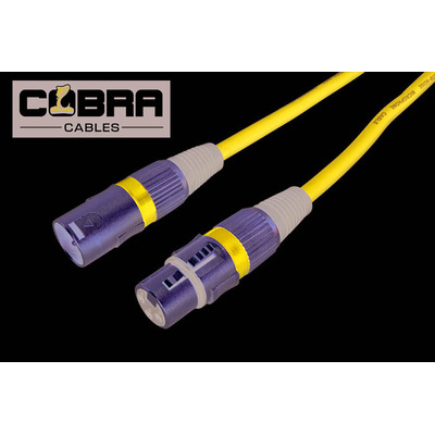 Cobra Balanced XLR Mic Lead 3 Metre Blue