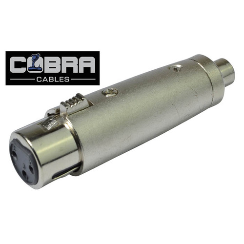 XLR Female to Phono/RCA Adapter For Audio Interconnection