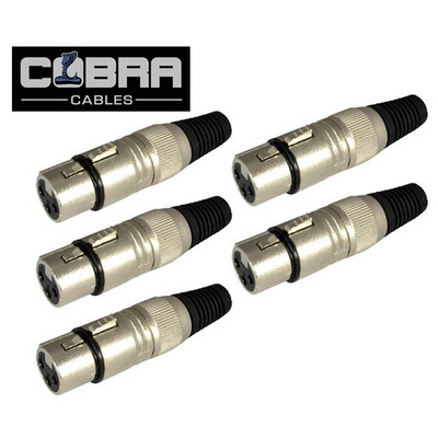 Cobra XLR Connector Female 3 Pin - Pack of 5