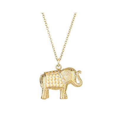 Elephant Charity Necklace - Gold