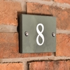Image of Smoky Green Slate House Number with 1 digit