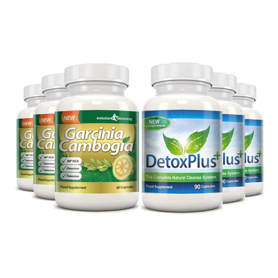 Garcinia Cambogia Cleanse Combo 1000mg 60% HCA with Potassium and Calcium - 3 Month Supply
