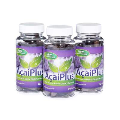 Acai Plus Extreme Acai Berry Complex - 3 Month Supply (180 Capsules)
