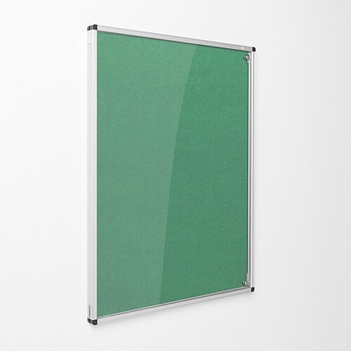 Eco-Colour Resist-a-Flame Tamperproof Noticeboard 1200 x 900mm GREEN