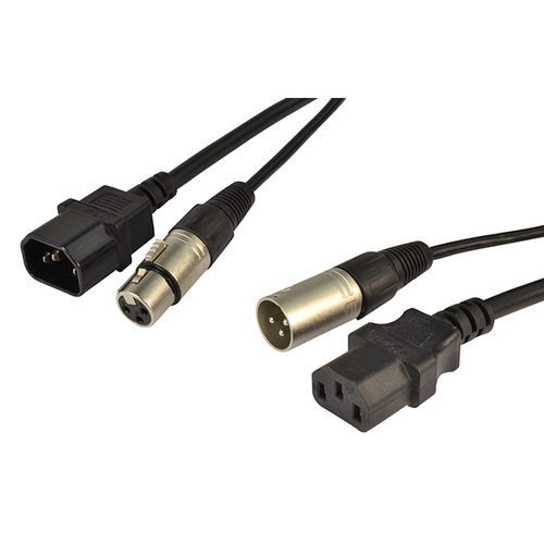Audio & Power Cable Dual XLR and IEC Combined 5m Lead