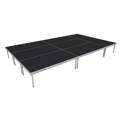 Indoor and Outdoor Stage System 4 x 6m, Includes Handrails and Stairs