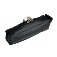 Image of The Slim Mini Men's Leather Wash Bag by Executive Shaving
