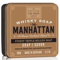 Image of Scottish Fine Soaps Whisky Manhattan Soap In A Tin 100g