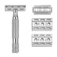 Image of Rockwell 6C Safety Razor with 6 Settings in White Chrome