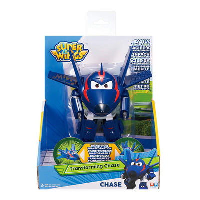 Super Wings - Transforming Vehicle, S2, Agent Chase, Plane, Bot, 5 Figure Super Wings - Transforming Vehicle, S2, Agent Chase, Plane, Bot, 5 Figure