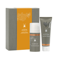 Image of Muhle Sea Buckthorn Shaving Cream and Aftershave Balm Set