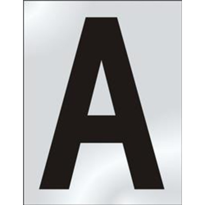 ASEC 75mm Chrome Letters & Numerals - 3