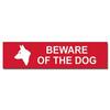Image of ASEC Beware of The Dog Sign 200mm x 50mm - 200mm x 50mm